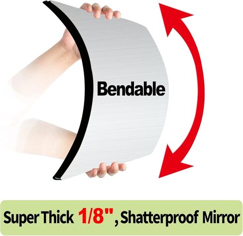 بلاط مرآة كامل الطول مقاوم للكسر، مرآة للجدار، مرآة لكامل الجسم للأطفال، 4 قطع مقاس 10 × 10 بوصة، مصنوعة من بلاستيك أكريليك شبكي بدون إطار، مثبتة على الحائط لصالة الألعاب الرياضية المنزلية والحمام والباب in Kuwait