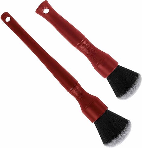 قطعتان من فرشاة تفصيل السيارة، مجموعة فرش تفصيل شعر الخنزير فائقة النعومة، مجموعة فرش تفصيلية للسيارة، أداة فرشاة تنظيف التفاصيل التلقائية للجزء الخارجي الداخلي in Kuwait