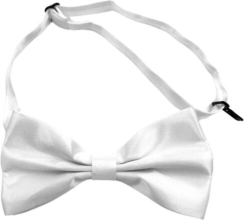 Bow Ties for Men Pre-Tied Adjustable - Classic Men's Bow Tie - Tuxedo Wedding Formal Bowtie Solid Color Bowties in Saudi Arabia