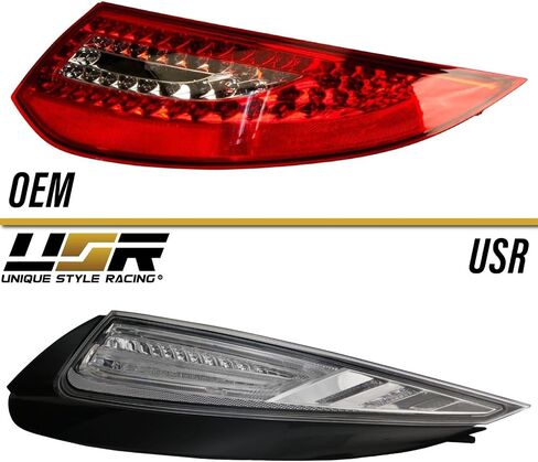 USR 05-11 911 997 Sidemarker Lamp - LED Euro Clear Front Bumper Side Marker Light Assembly Set (Left + Right) Compatible with 2005-2011 Porsche 911 Carrera 997 (Amber LED, Clear Lens) in Saudi Arabia