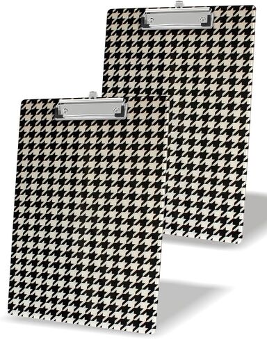 2 Pack Plastic Clipboards,Cute Clip Board for Teacher,Students,Kids,Nurses,Woman,A4 Standard Size(8.7x12.6 in) (Plaid -1) in Saudi Arabia