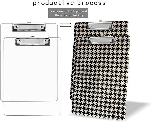 2 Pack Plastic Clipboards,Cute Clip Board for Teacher,Students,Kids,Nurses,Woman,A4 Standard Size(8.7x12.6 in) (Plaid -1) in Saudi Arabia