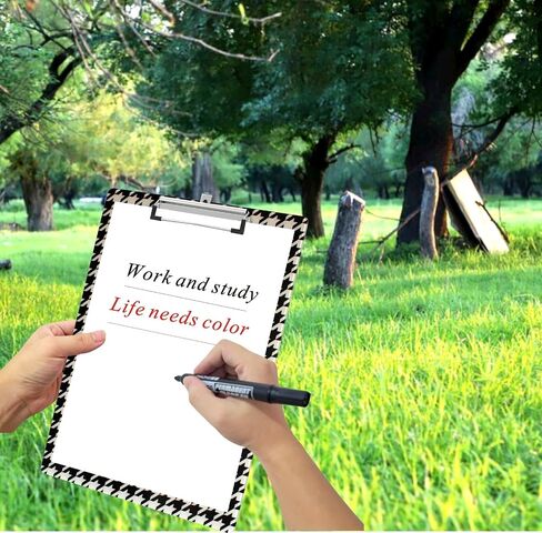 2 Pack Plastic Clipboards,Cute Clip Board for Teacher,Students,Kids,Nurses,Woman,A4 Standard Size(8.7x12.6 in) (Plaid -1) in Saudi Arabia