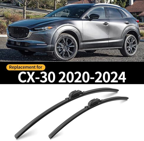 استبدال لشفرة ممسحة الزجاج الأمامي مازدا CX-30 2020-2024، 3 قطع من شفرات ممسحة النافذة الأمامية والخلفية للسيارة من 2016 إلى 2021 in Kuwait