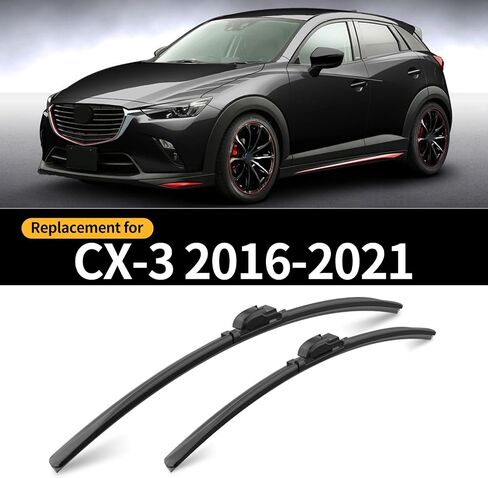 استبدال لشفرة ممسحة الزجاج الأمامي مازدا CX-30 2020-2024، 3 قطع من شفرات ممسحة النافذة الأمامية والخلفية للسيارة من 2016 إلى 2021 in Kuwait