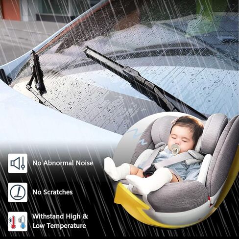 شفرات ممسحة الزجاج الأمامي من MIKODA مقاس 18 بوصة + 28 بوصة متوافقة مع طراز Tesla X 2015 2016 2017 2018 2019 2020 2021 2022، طقم ذراع ممسحة أمامي متكامل قطعتين in Kuwait