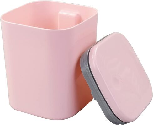 Mini Plastic Waste Can, 2 L/0.5 Gallon Push-Button Trash Can, Pink in Saudi Arabia