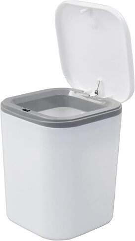 Mini Plastic Waste Can, 2 L/0.5 Gallon Push-Button Trash Can, Pink in Saudi Arabia