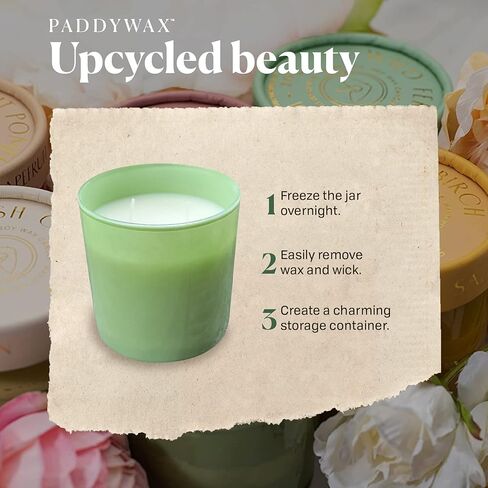 شركة باديواكس فايرفلاي كاندل كو. شموع معطرة مع مزيج شمع الصويا وجرة زجاجية قابلة لإعادة الاستخدام للعطور المنزلية والعلاج العطري - 7 أونصة، خشب البتولا المملح in Kuwait