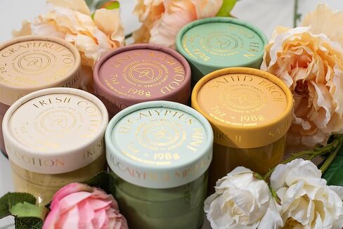 شركة باديواكس فايرفلاي كاندل كو. شموع معطرة مع مزيج شمع الصويا وجرة زجاجية قابلة لإعادة الاستخدام للعطور المنزلية والعلاج العطري - 7 أونصة، خشب البتولا المملح in Kuwait