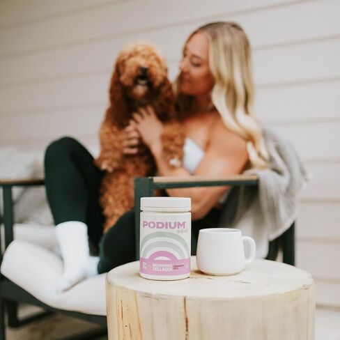 Podium Nutrition, Morning Collagen, Brooke Wells Signature Cinnamon Roll, 20 Servings, Collagen Protein, Gluten Free, Soy Free in Saudi Arabia
