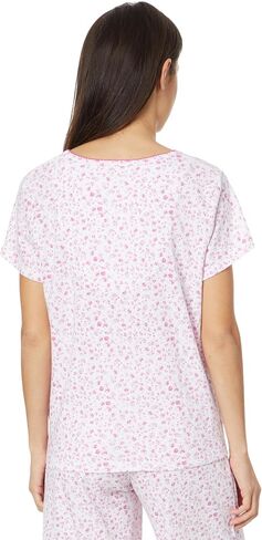 Karen Neuburger Women's Blissful Two-Piece Short Sleeve Bermuda Set in Saudi Arabia