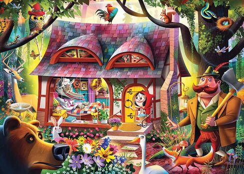 لغز الصور المقطوعة Ravensburger Come in، Red Riding Hood 1000 قطعة للبالغين - 17462 - كل قطعة فريدة من نوعها، تقنية Softclick تعني أن القطع تتناسب معًا بشكل مثالي in Kuwait