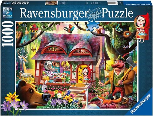لغز الصور المقطوعة Ravensburger Come in، Red Riding Hood 1000 قطعة للبالغين - 17462 - كل قطعة فريدة من نوعها، تقنية Softclick تعني أن القطع تتناسب معًا بشكل مثالي in Kuwait