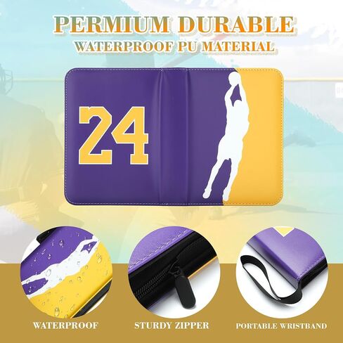 Football Card Binder 400 Pockets, Trading Card Binder Compatible with Rugby Card, Sports Cards Binder with 50 Removable Pages, Cards Holder for Collector for Standard Size Cards in Saudi Arabia