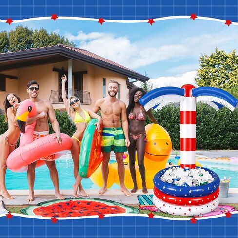 60'' Inflatable Tree Coolers Jumbo Inflatable Ice Food Container Drink Cooler for Beverage Pool Outdoor Serving Bar Holiday Party Decorations in Kuwait