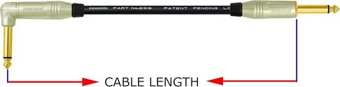 أفضل الكابلات في العالم بطول 6 أقدام - دواسة، وتأثيرات، ورقعة، وكابل أداة مصنوع خصيصًا باستخدام سلك موغامي 2319 وأمفينول ACPM-RN-AU وACPM-GN-AU M-Series مقابس ذهبية بزاوية ومستقيمة TS in Saudi Arabia