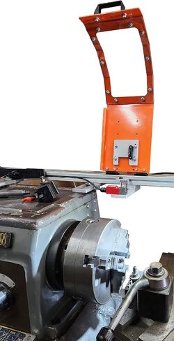 ATS CC816-INT Interlocked Lathe Chuck Guard, Shield Fits 8-16" Chucks, | OSHA compliant guard with safety switch. Heavy 11-gauge steel frame with lexan shield and aluminum rail. Made in USA. in Saudi Arabia