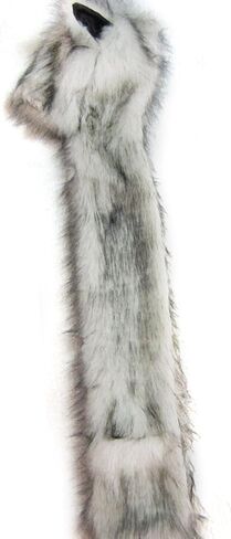 Unisex 3 in 1 Winter Thermal Plush Earflap Hooded Hat Scarf Pocket Gloves Set Faux Fur Windproof Animal Themed Costume Hat in Kuwait