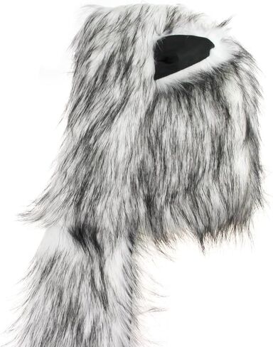 Unisex 3 in 1 Winter Thermal Plush Earflap Hooded Hat Scarf Pocket Gloves Set Faux Fur Windproof Animal Themed Costume Hat in Kuwait