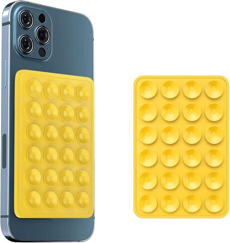 2PCS Silicon Suction Cup Phone Case Mount, Hands-Free Sticky Phone Mount Accessory, Creative Sticky Grippy Suction Phone for Self Taken Photos&Videos（Tiktok, YouTube, Facebook, Twitter） in Saudi Arabia