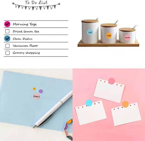 6656 PCS 1/4"(6mm) Round Circle Dot Sticker Labels in 16 Colors for Easy Storage,Office Usage,Student Classroom Usage,Kid's Early Education Tools,Artistic Creation,etc in Saudi Arabia