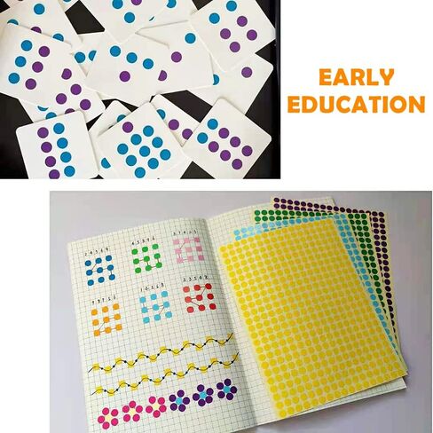 6656 PCS 1/4"(6mm) Round Circle Dot Sticker Labels in 16 Colors for Easy Storage,Office Usage,Student Classroom Usage,Kid's Early Education Tools,Artistic Creation,etc in Saudi Arabia