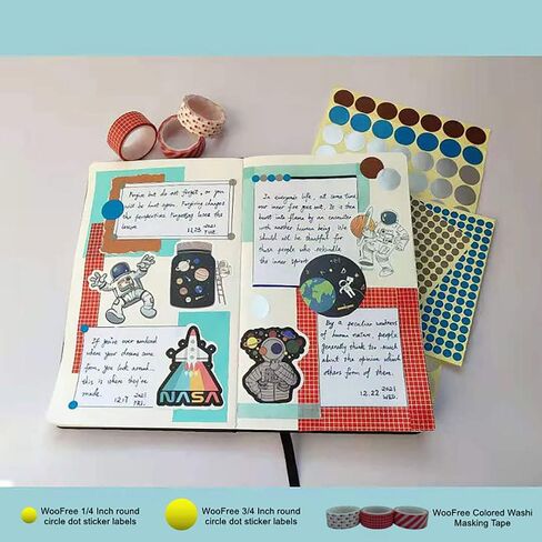 6656 PCS 1/4"(6mm) Round Circle Dot Sticker Labels in 16 Colors for Easy Storage,Office Usage,Student Classroom Usage,Kid's Early Education Tools,Artistic Creation,etc in Saudi Arabia