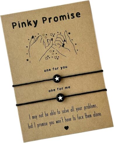 Matching PINKY PROMISE bracelets | Gift for best friends | Pinky promise gift in Saudi Arabia