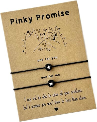 Matching PINKY PROMISE bracelets | Gift for best friends | Pinky promise gift in Saudi Arabia