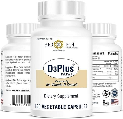 Bio-Tech Pharmacal D3 Plus (180 Count) in Saudi Arabia