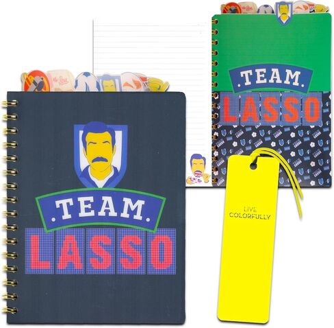 Screen Legends Ted Lasso Journal Set - Bundle with Ted Lasso Tabbed Notebook and Bookmark for Kids, Teens, and Adults | Ted Lasso Journal Notebook in Saudi Arabia