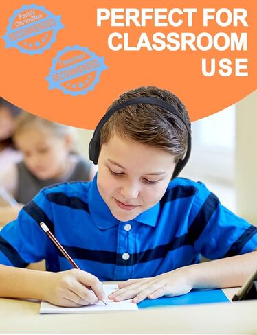 سماعات رأس للأطفال للفصول المدرسية 10 عبوات، سماعات رأس سلكية على الأذن بمقبس 3.5 مم للأطفال والطلاب (10 ألوان) in Kuwait