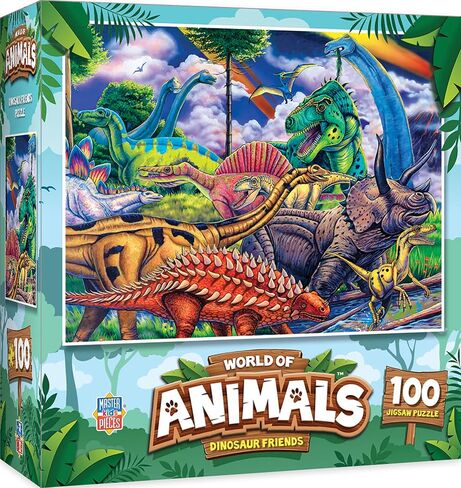MasterPieces 100 Piece Family Jigsaw Puzzle for Kids - Reptile Friends - 14" x 19" in Saudi Arabia