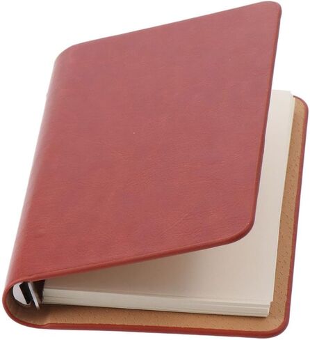 دفاتر ملاحظات okhobby A7، كتاب جيب صغير من الجلد، مجلة دائرية دائرية قابلة لإعادة الملء، لتحملها معك، قطعتان in Saudi Arabia
