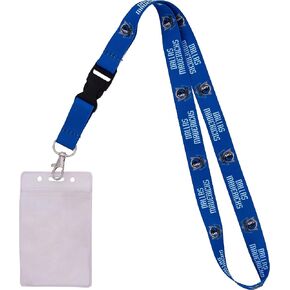 Desert Cactus Dallas Mavericks Lanyard ID Badge Holder NBA Car Keys Keychain Snap Buckle National Basketball Association (Design 3 with Pouch)