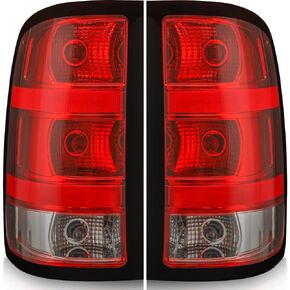 مجموعة مصابيح الذيل متوافقة مع 2007-2013 GMC Sierra 1500 2500HD 3500HD طراز المصنع شاحنة بيك اب الضوء الخلفي مصابيح الفرامل الخلفية OE، جانب السائق