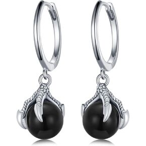 Dragon Earrings for Men 925 Sterling Silver Dragon Claw Earrings Vintage Dragon Jewelry for Men Women in Saudi Arabia