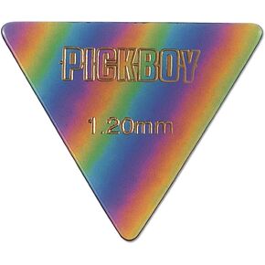 Pickboy Bass Pick, Triangle, rainbow, Cellulose, 1.20mm, 10 picks