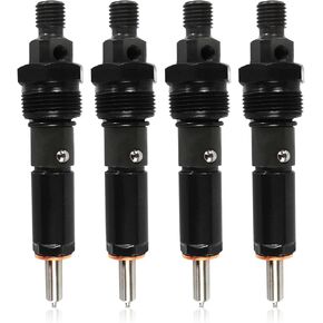 J919331 Fuel Injector Set of 4 3919331 Fits for Skid Steer 1840 1845C Backhoe 580 Super Lift Truck Windrower Automotive Replacement Fuel Injectors