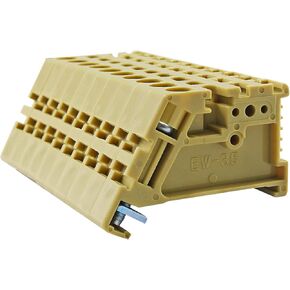 100 قطعة EW-35 DIN محطة السكك الحديدية كتلة نهاية سدادة تصاعد كليب (رمادي) in Kuwait