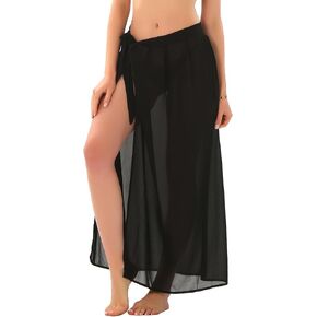 Womens Sarong Beach Coverups Chiffon Long Bikini Sheer Wrap Skirt Bathing Suit in Saudi Arabia