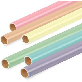 Skyygemm 6 Rolls Bulletin Board Paper Fade Resistant Colored Bulletin Board Paper Roll Bulk for Art Decor Drawing Craft Painting(4 x 12 ft,Rainbow)
