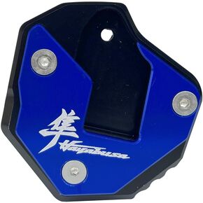 Blue CNC Motorcycle Side Kickstand Foot Side Stand Extension Pad Plate Compatible With Suzuki Hayabusa GSX1300R RA 1340 ABS RZ 1999-2020