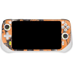 MightySkins Glossy Glitter Skin Compatible with Logitech G Cloud Gaming Handheld - Orange Camo | Protective, Durable High-Gloss Glitter Finish | Easy to Apply | Made in The USA
