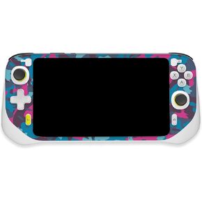 MightySkins Skin Compatible with Logitech G Cloud Gaming Handheld - Cool Blue Pink Camo | Protective, Durable, and Unique Vinyl Decal wrap Cover | Easy to Apply | Made in The USA