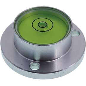 Surface Mounted Aluminium Housing Circular Spirit Level Bubble Level Ball Vials, D30mm Flange plate type 30 * 11mm
