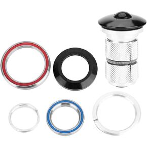 Vbestlife Headset, 42Mm 52Mm Road Bike Headset CNC 1 1/81 1/2 Tapered Tube Fork Angular Contact Bearing Tapered Zs Headset 1.5 Headset Race