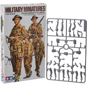 Tamiya 300035223 1:35 WWII British Infantry Patrol Group Pack, 5 Soldiers
