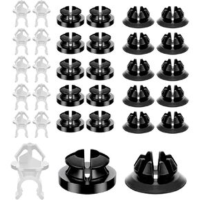 Pack-30 Hood Car Grommet Clips, Car Hood Support Rod, Engine Under Cover Splash Shield, for Most Cars Bracket Decorative Clip, Compatible with 91503-SS0-003 (Multicolored)